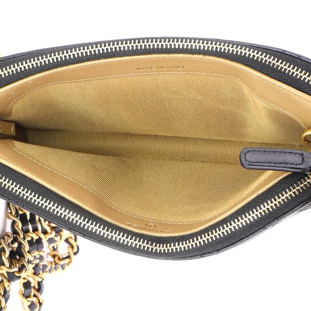 Chanel Chic Pearls Double Zip Clutch #266291C39B